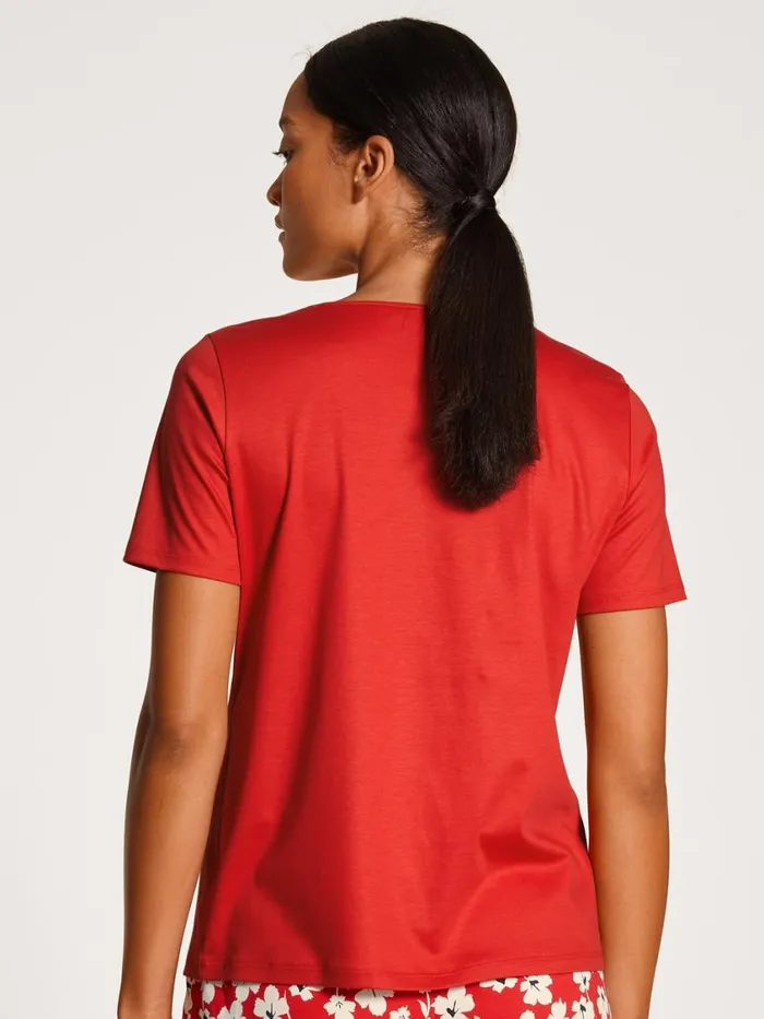 CALIDA Show All Women Shirt Short Sleeve Summer Red