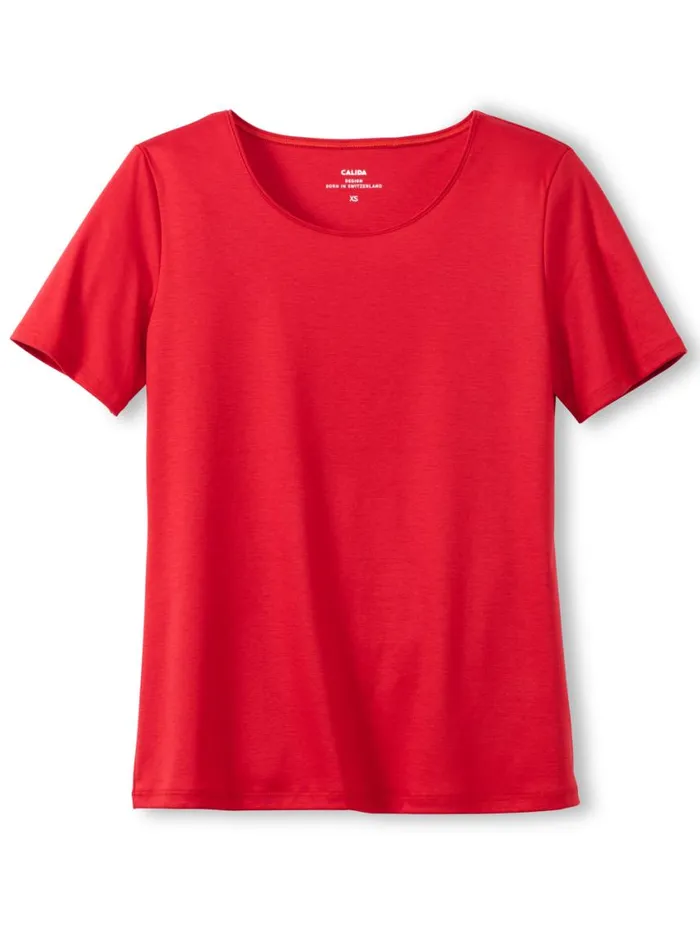 CALIDA Show All Women Shirt Short Sleeve Summer Red