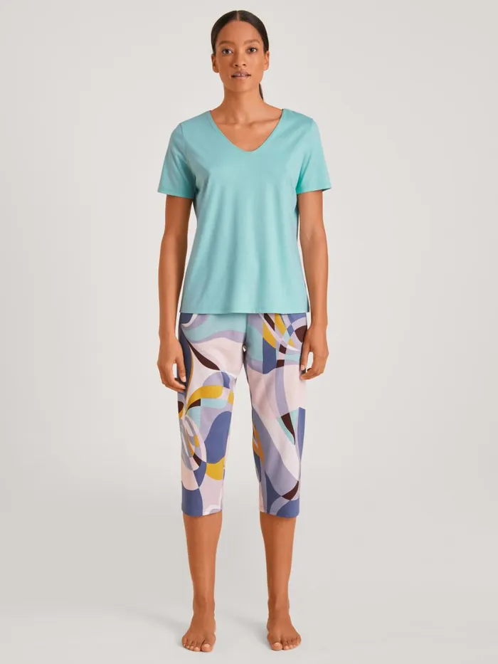 CALIDA Show All Women Vshirt Pastel Turqoise