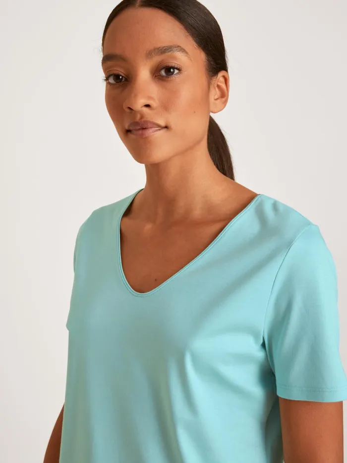 CALIDA Show All Women Vshirt Pastel Turqoise