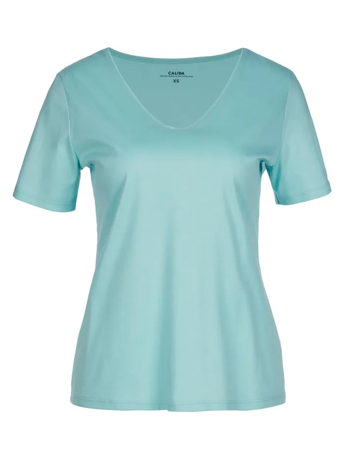 CALIDA Show All Women Vshirt Pastel Turqoise