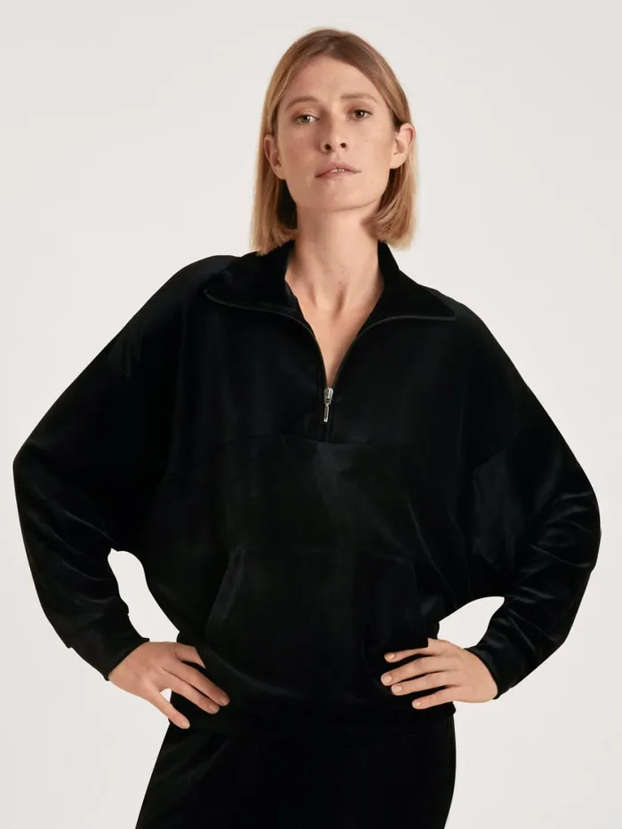 CALIDA Sweatshirts and Jackets Women Sweater Longsleeve Schwarz