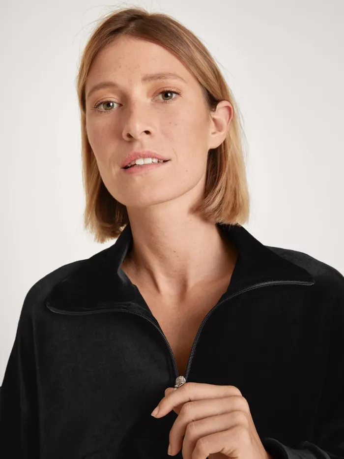 CALIDA Sweatshirts and Jackets Women Sweater Longsleeve Schwarz