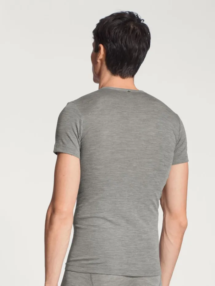 CALIDA Undershirts Men Tshirt Platin Mel