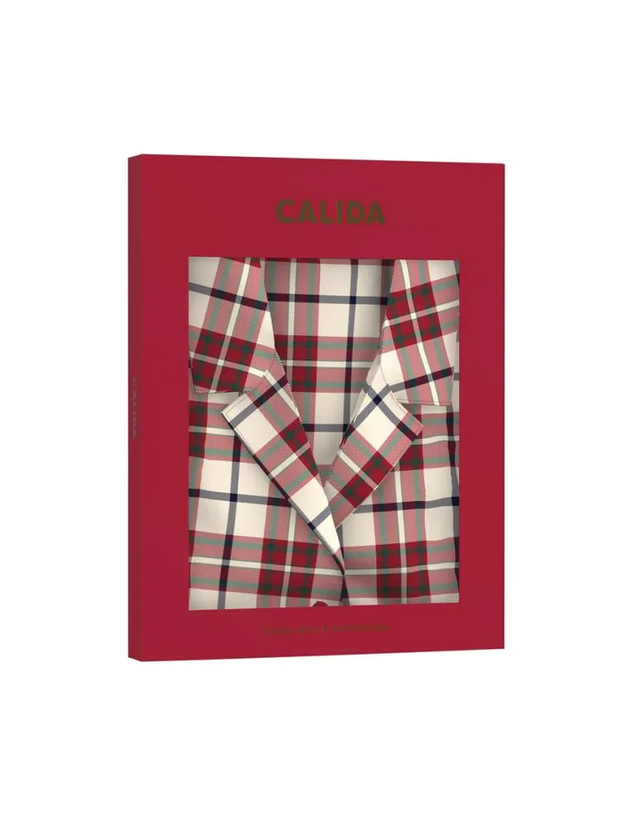 CALIDA Warming Nightwear Women Flannel Nightdress Length 95 Cm Rio Red