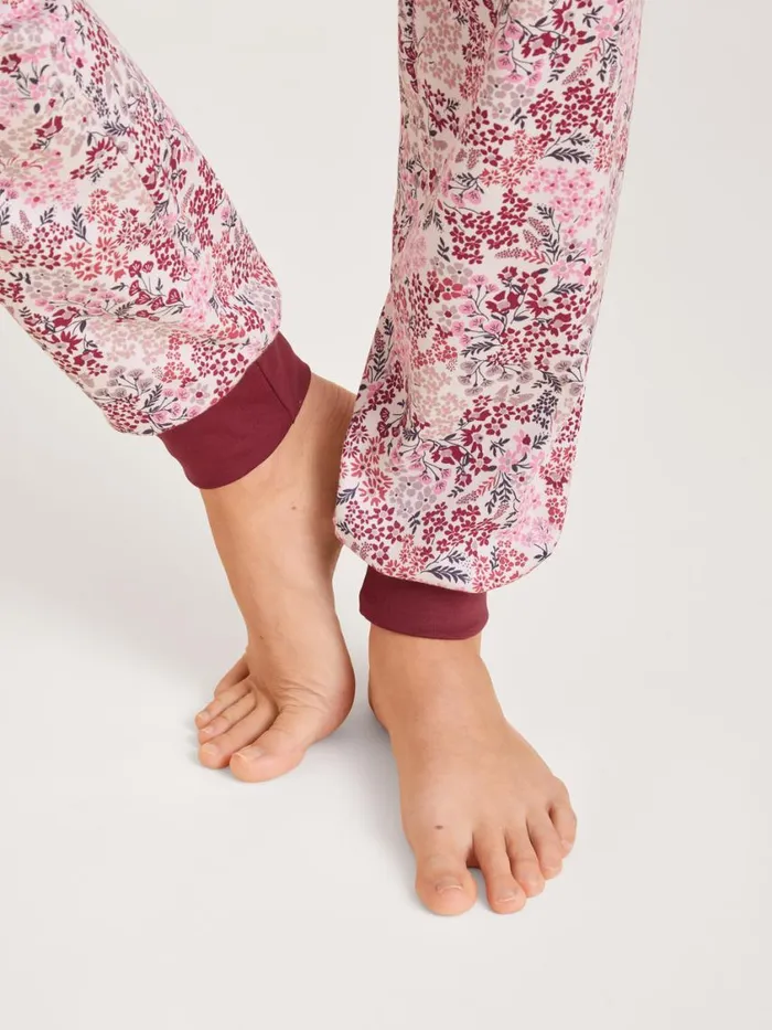 CALIDA Warming Nightwear Women Pyjama With Cuff Mars Red
