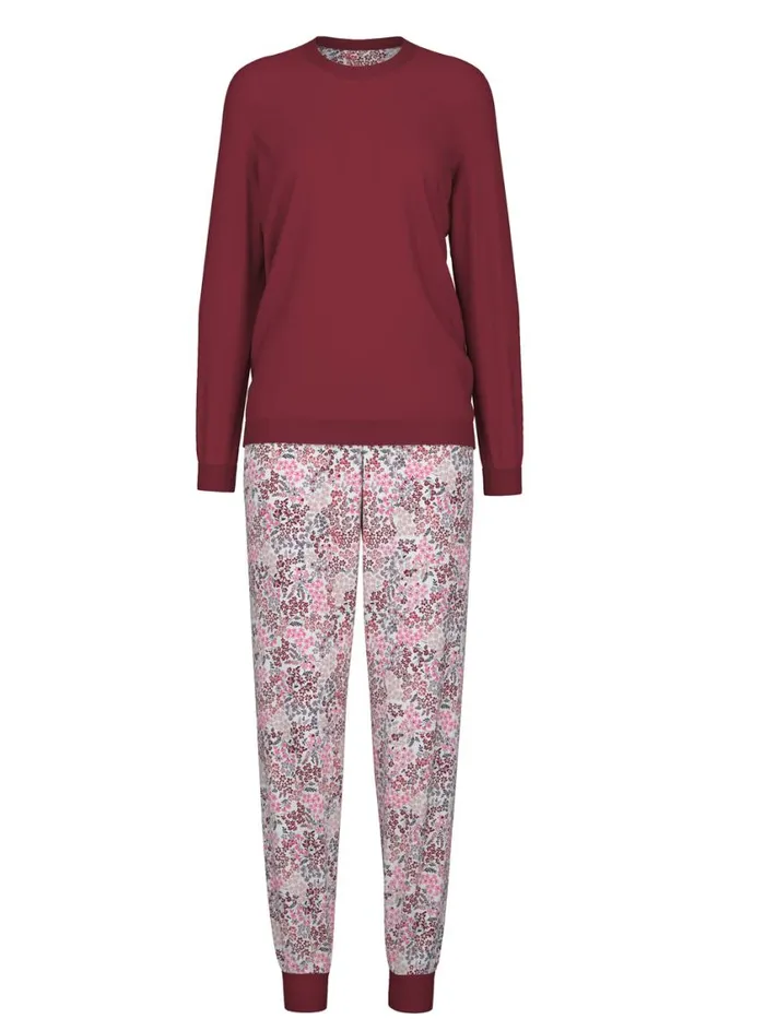 CALIDA Warming Nightwear Women Pyjama With Cuff Mars Red