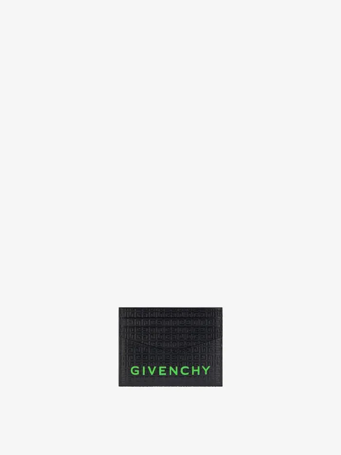 Card Holder In 4g Micro Leather Blackgreen Men Givenchy Wallets and Card Holders Card Holder In 4g Micro Leather Blackgreen Men Givenchy Wallets and Card Holders