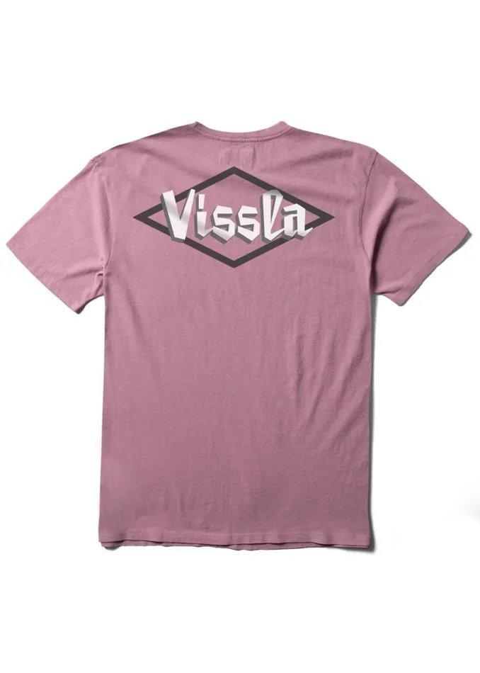 Carved Ss Tee Dusty Rose Men Vissla Tees