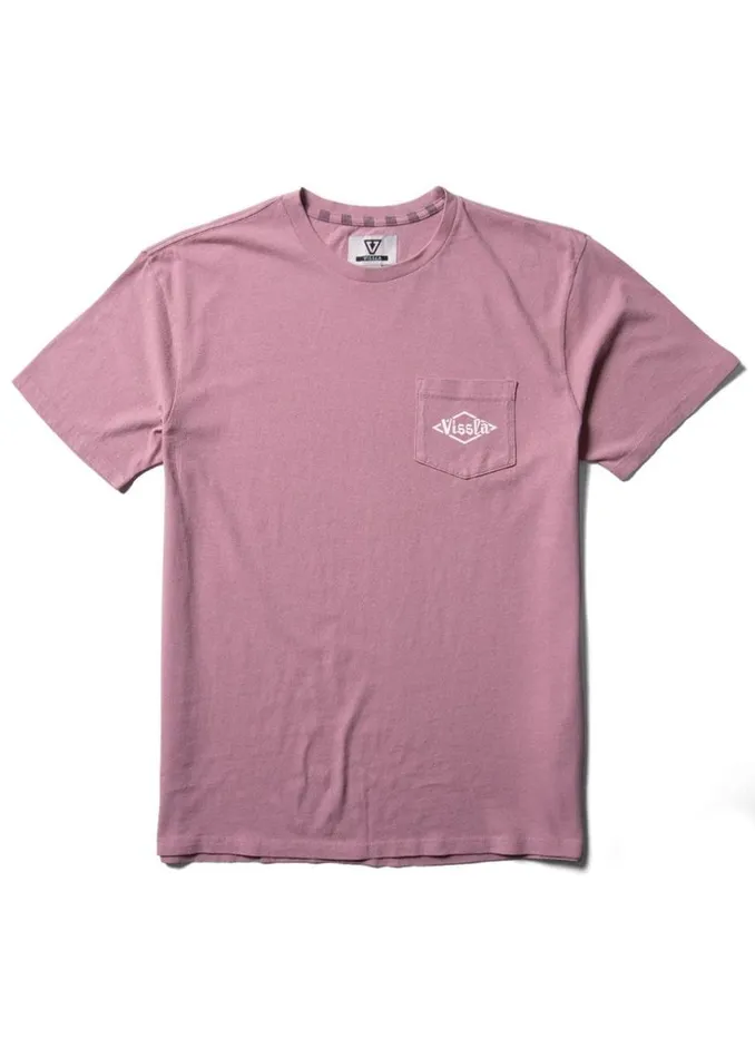 Carved Ss Tee Dusty Rose Men Vissla Tees
