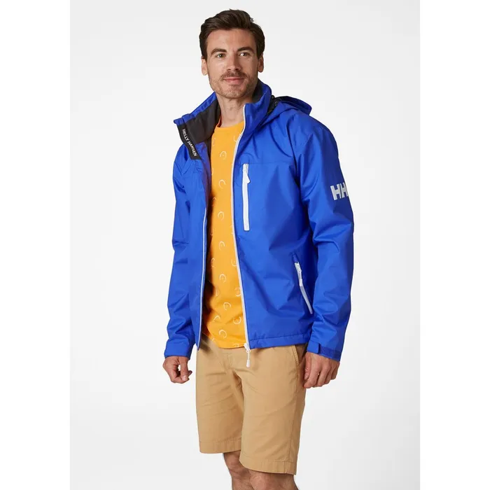 Casual Jackets Men Helly Hansen CREW HOODED JACKET 514 Royal Blue