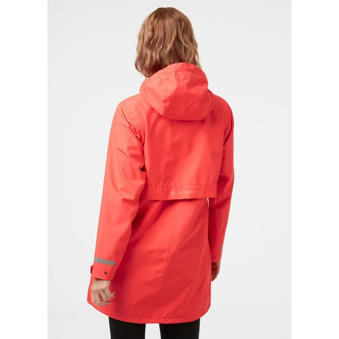 Casual Jackets Women Helly Hansen W LISBURN RAINCOAT 271 Hot Coral
