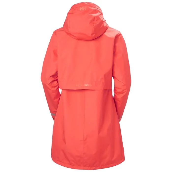 Casual Jackets Women Helly Hansen W LISBURN RAINCOAT 271 Hot Coral