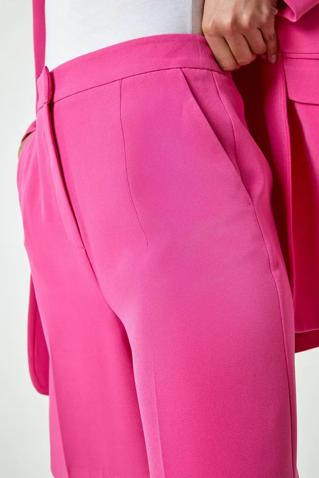 Cerise Tailored Bermuda Shorts Women Roman Coords