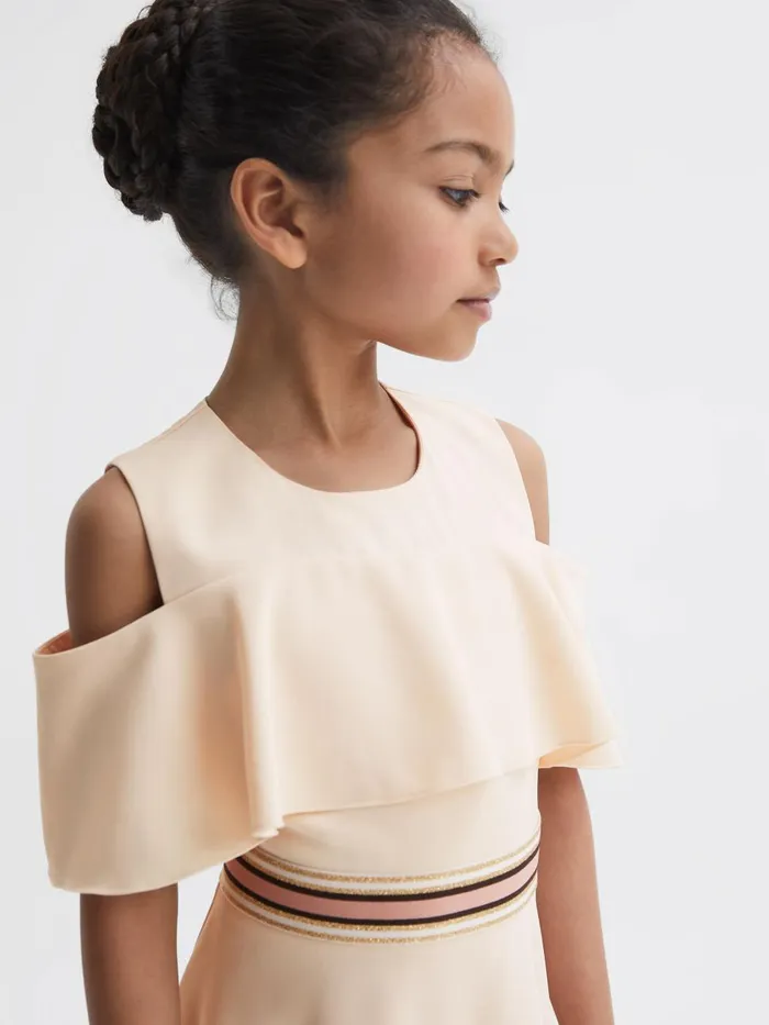 Children Reiss Dresses Paulina OffTheShoulder Dress Pink