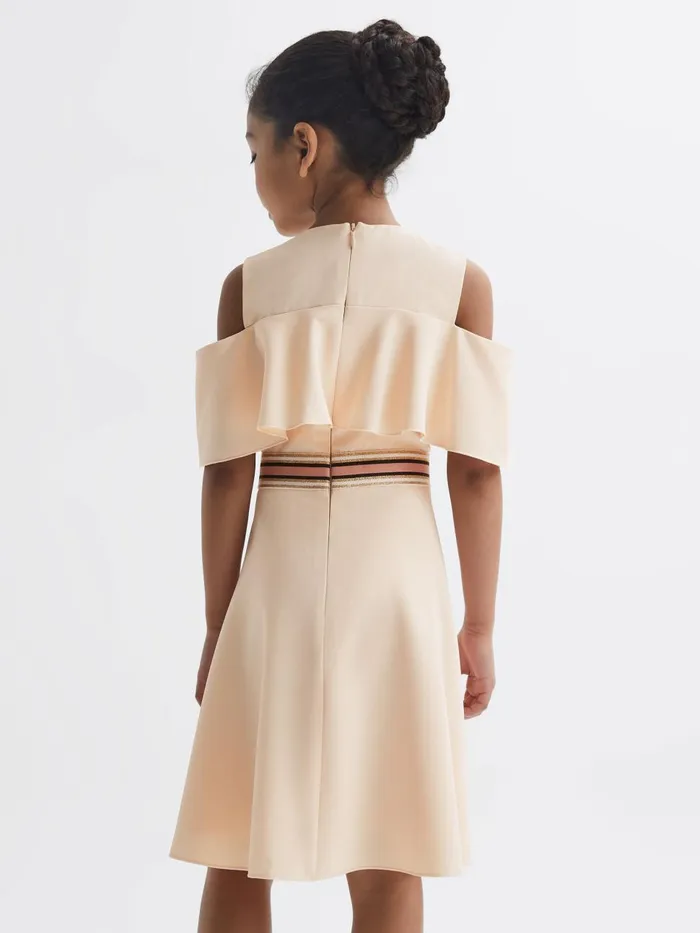 Children Reiss Dresses Paulina OffTheShoulder Dress Pink