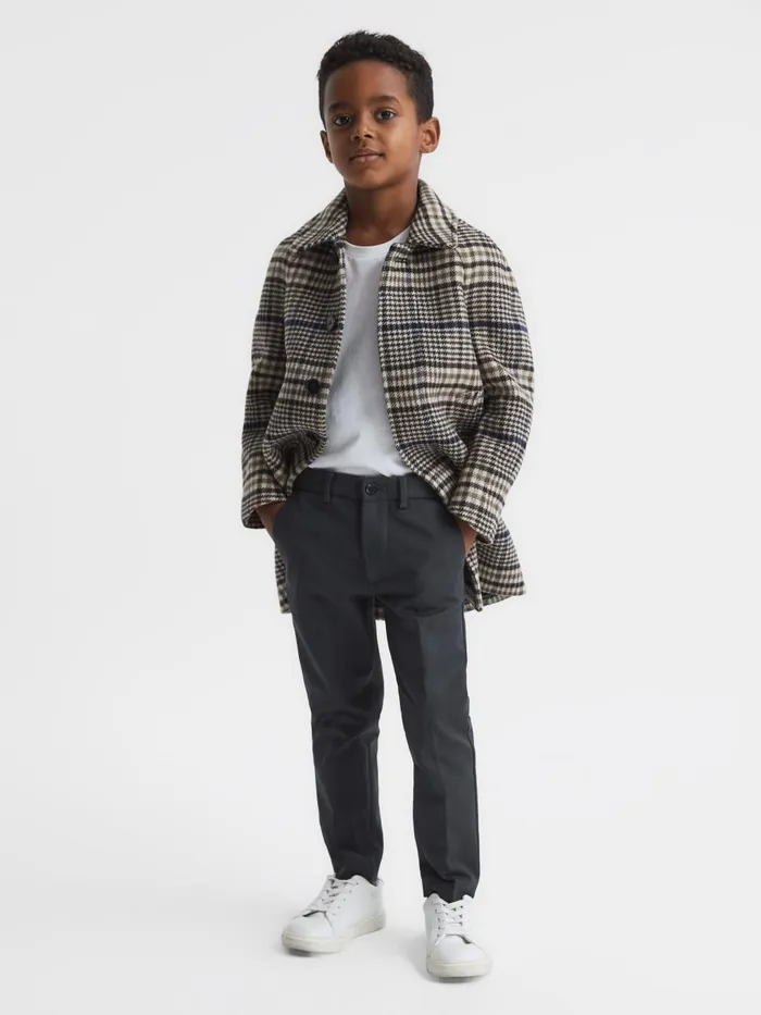 Children Reiss Pants Eastbury Slim Fit Chinos Steel Blue
