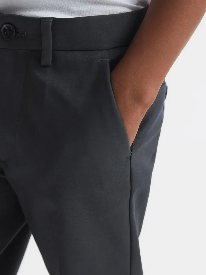 Children Reiss Pants Eastbury Slim Fit Chinos Steel Blue