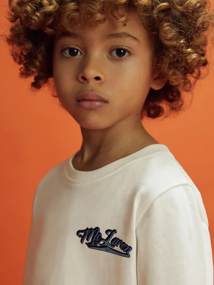 Children Reiss Reiss X Mclaren F1 Team F1 Crew Neck Tour TShirt White