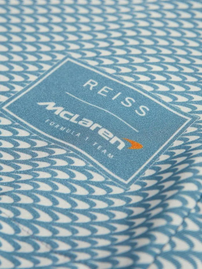 Children Reiss Reiss X Mclaren F1 Team F1 Cuban Collar Shirt Airforce Blue