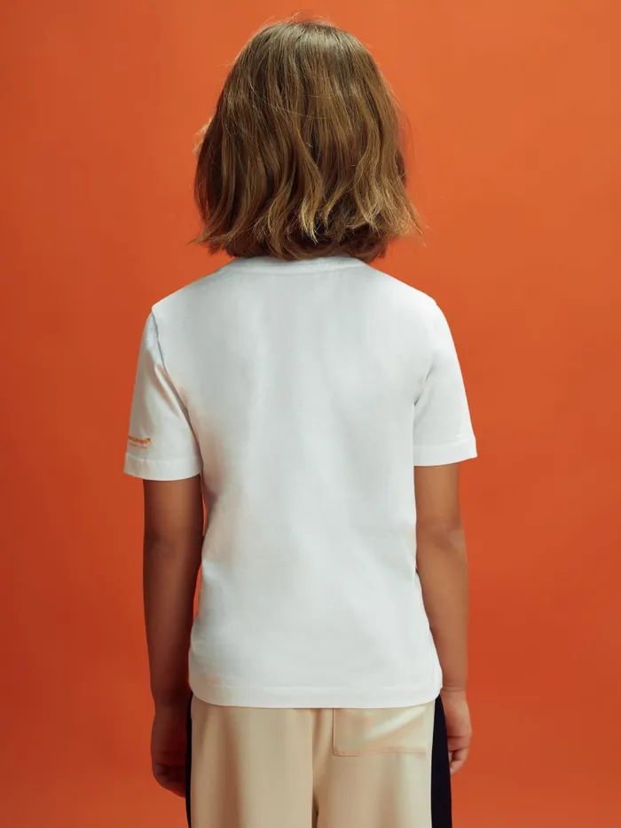 Children Reiss Reiss X Mclaren F1 Team F1 Mercerised Cotton Crew Neck TShirt White