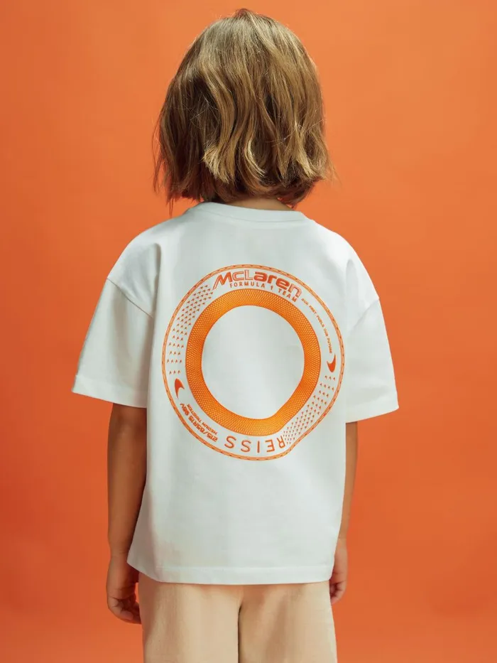 Children Reiss Reiss X Mclaren F1 Team F1 Oversized Cotton Crew Neck TShirt White Children Reiss Reiss X Mclaren F1 Team F1 Oversized Cotton Crew Neck TShirt White