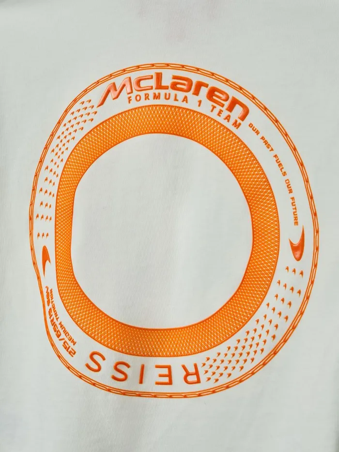 Children Reiss Reiss X Mclaren F1 Team F1 Oversized Cotton Crew Neck TShirt White