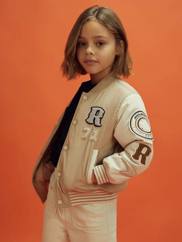 Children Reiss Reiss X Mclaren F1 Team F1 Patch Varsity Bomber Jacket Taupeecru Children Reiss Reiss X Mclaren F1 Team F1 Patch Varsity Bomber Jacket Taupeecru