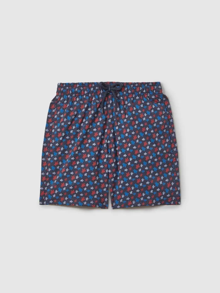 Children Reiss Swimwear Turtle Print Swim Shorts Bleu Marine