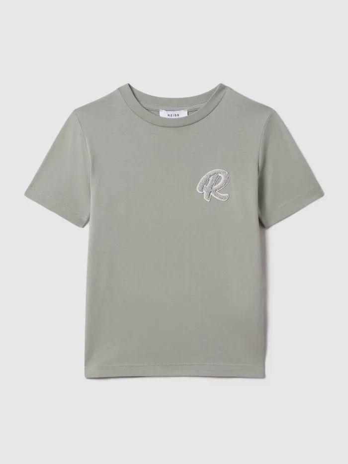 Children Reiss TShirts Jude Cotton Crew Neck TShirt Pistachio