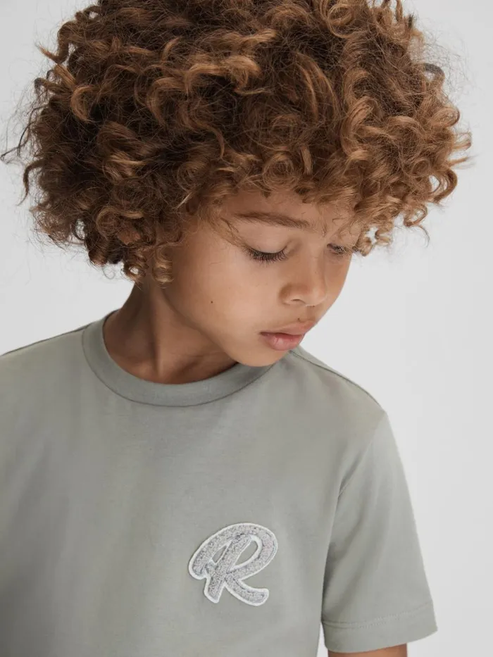 Children Reiss TShirts Jude Cotton Crew Neck TShirt Pistachio