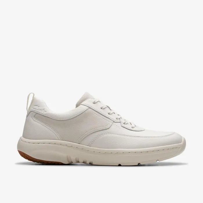 Clarks Pro Lace White Leather Men Clarks Sneakers
