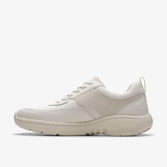 Clarks Pro Lace White Leather Men Clarks Sneakers