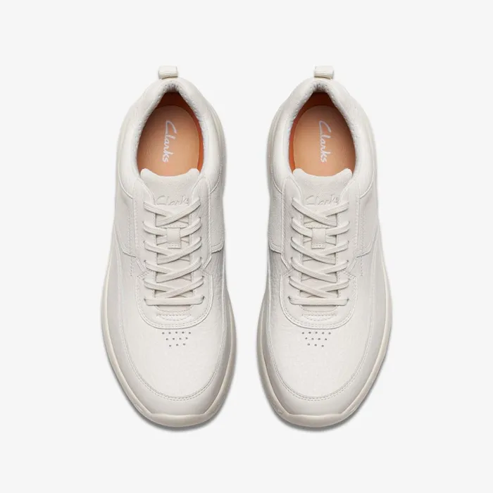 Clarks Pro Lace White Leather Men Clarks Sneakers
