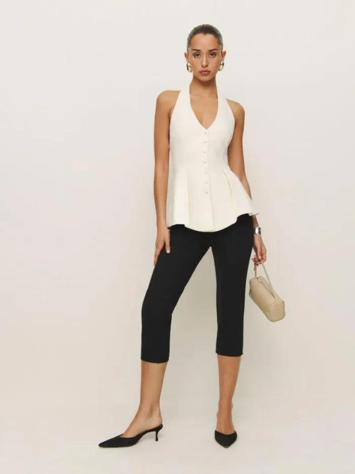 Clothing The Reformation Auli Top White