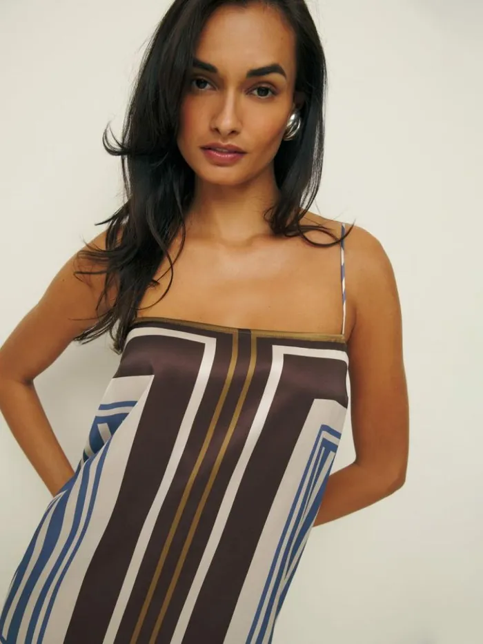 Clothing The Reformation Aymie Silk Dress Bay Window