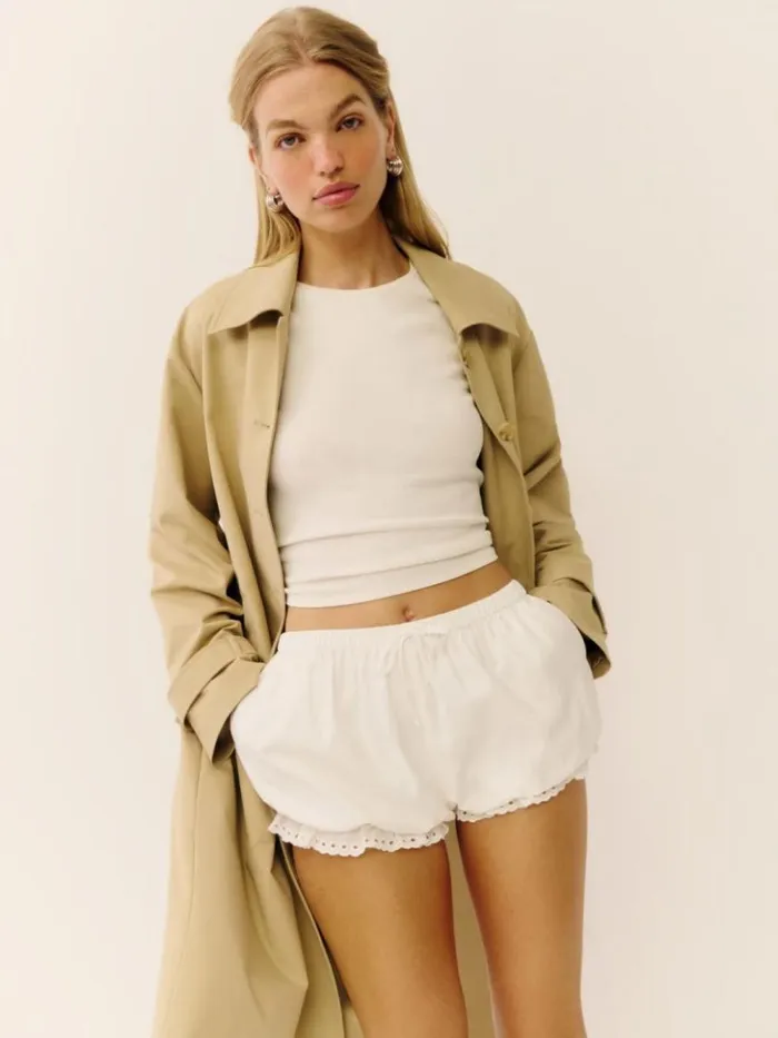 Clothing The Reformation Betsy Short White