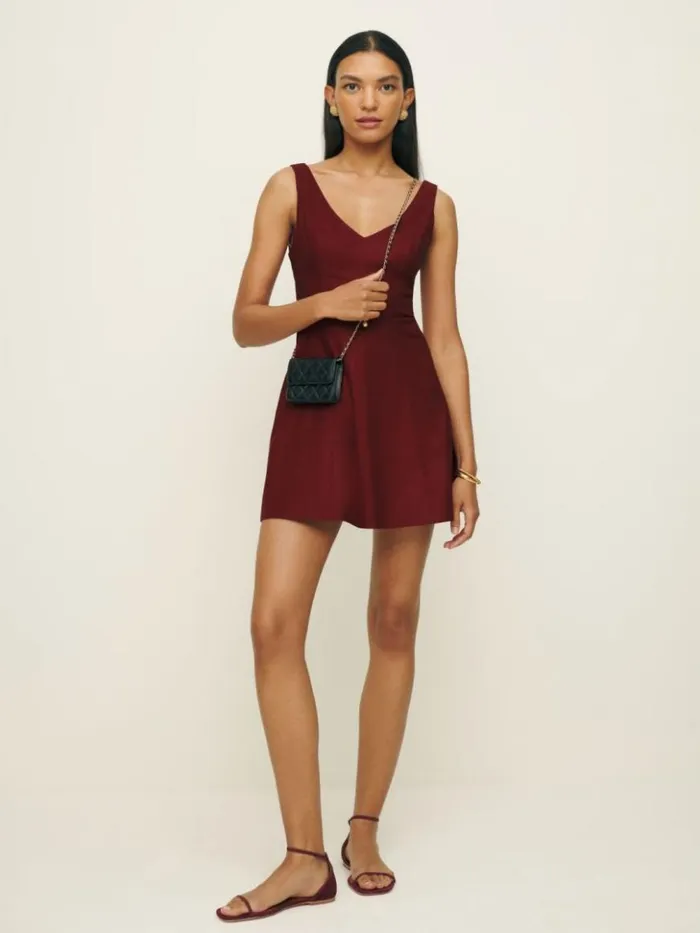 Clothing The Reformation Devi Dress Chianti