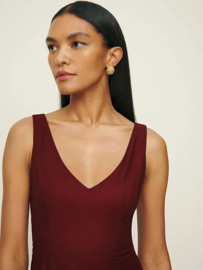 Clothing The Reformation Devi Dress Chianti
