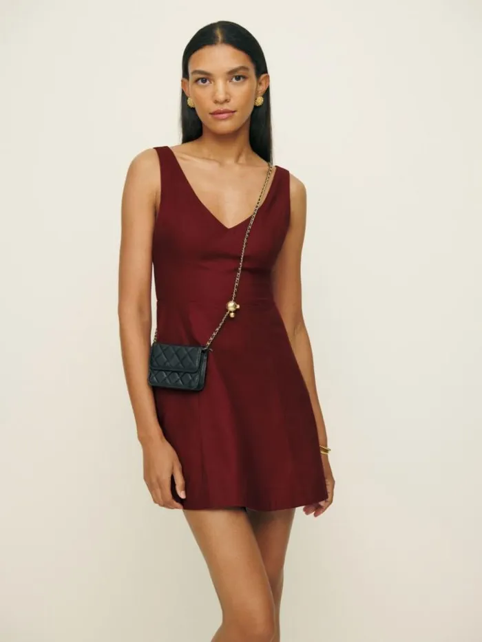Clothing The Reformation Devi Dress Chianti
