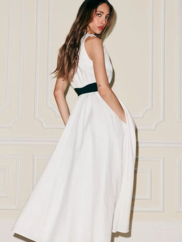 Clothing The Reformation Downing Dress White
