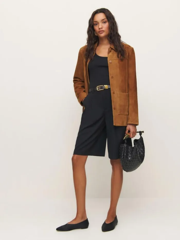 Clothing The Reformation Drew Low Rise Short Black