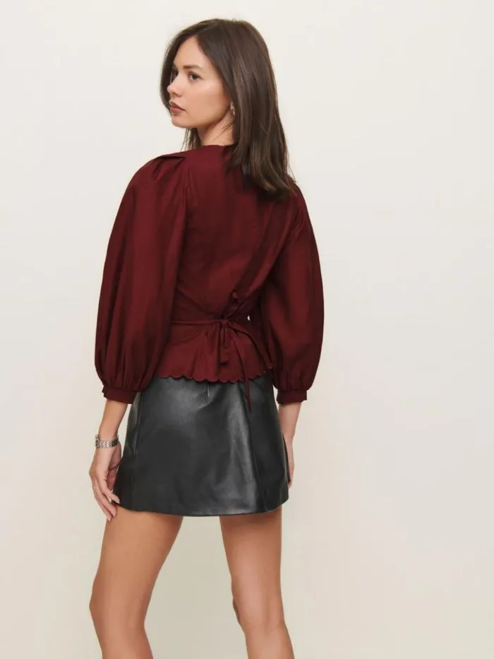 Clothing The Reformation Elianna Top Chianti