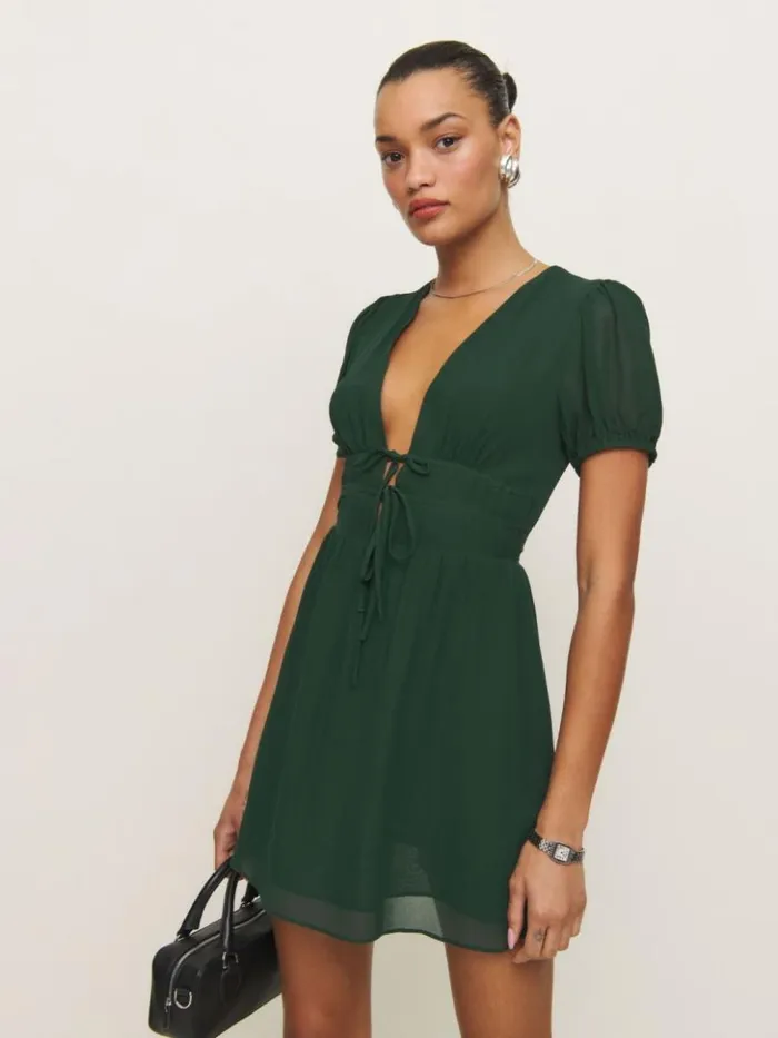 Clothing The Reformation Grady Dress Forest