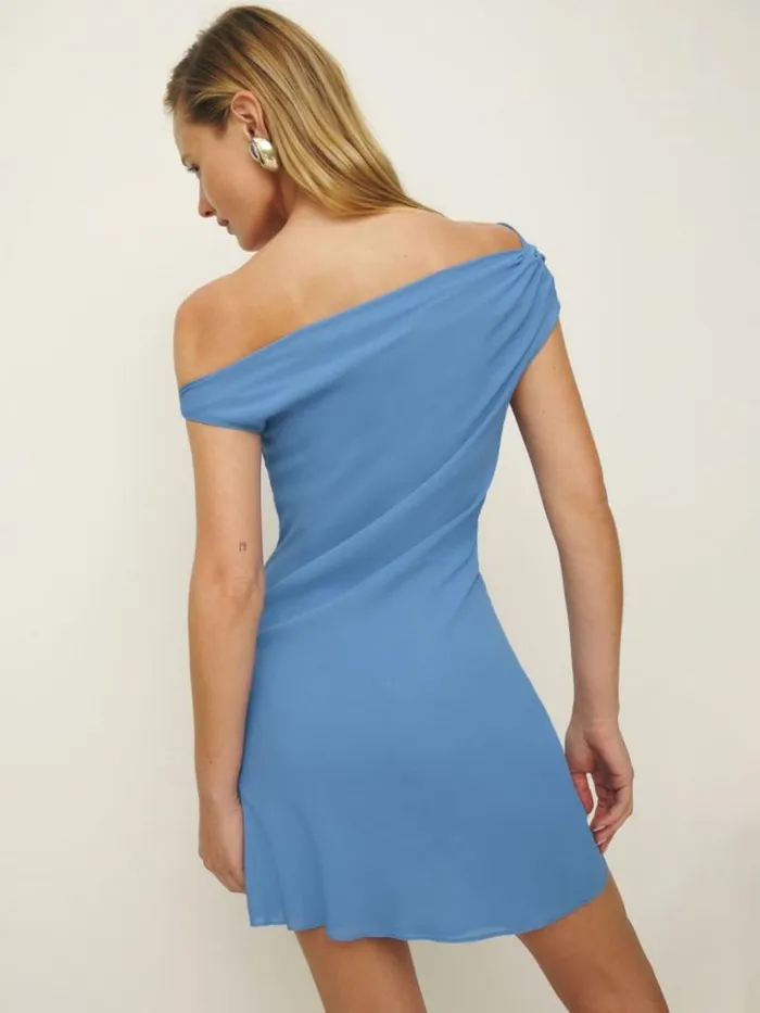 Clothing The Reformation Kristine Dress Azure