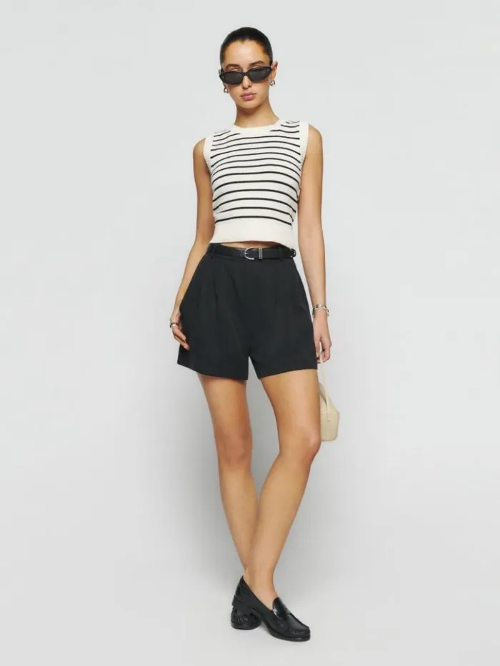 Clothing The Reformation Mason Short Black