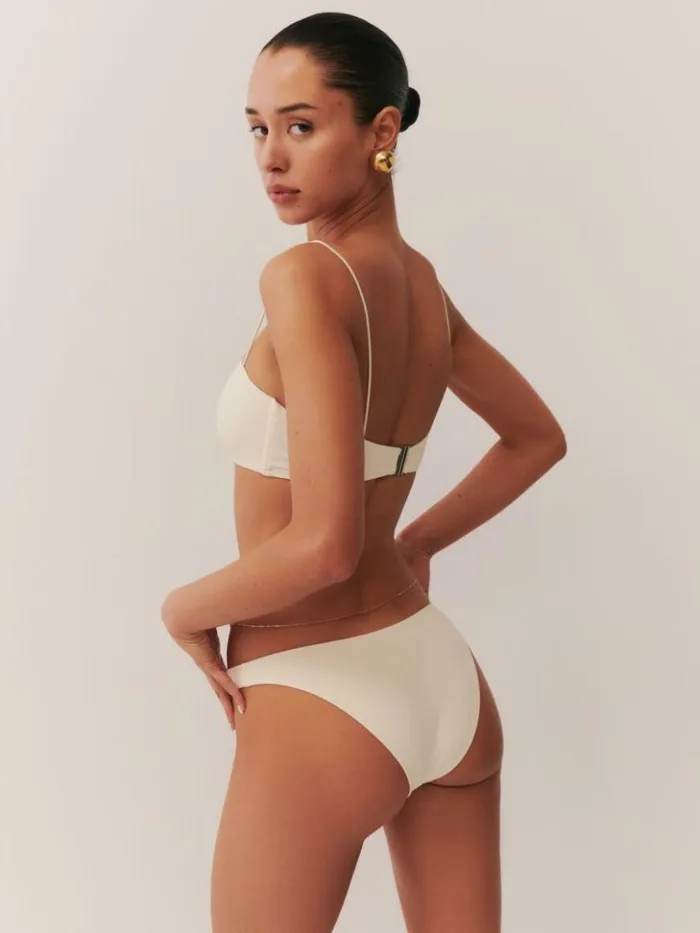 Clothing The Reformation Monaco Bikini Top Fior Di Latte