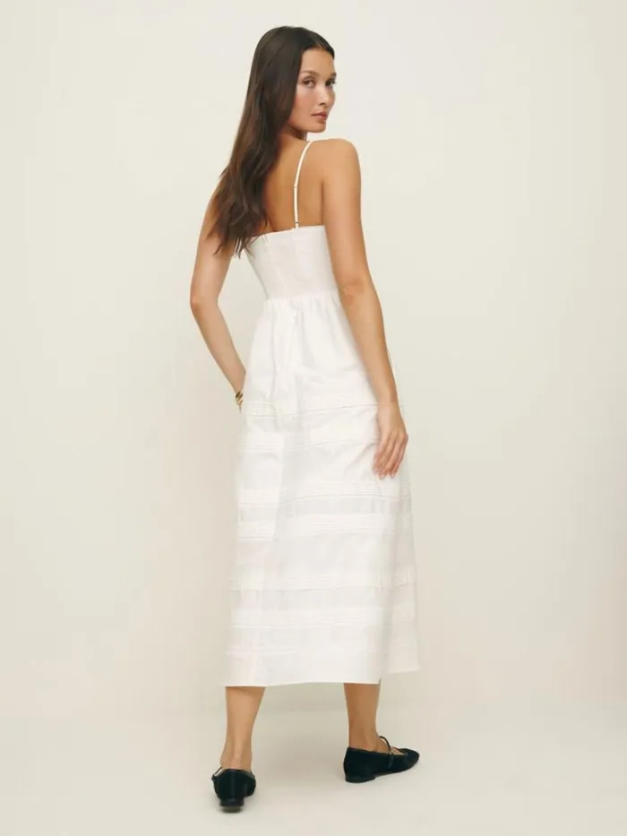 Clothing The Reformation Naella Dress White