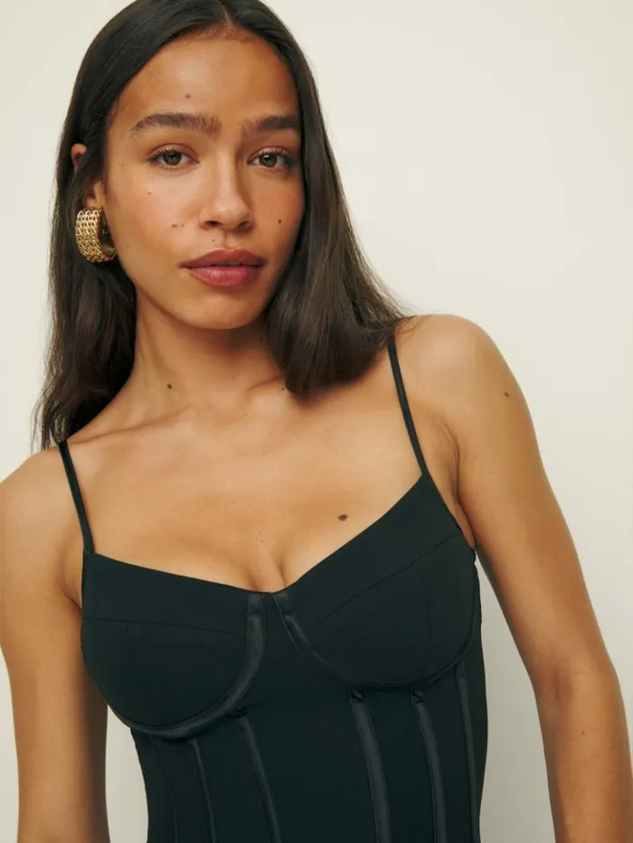 Clothing The Reformation Rosetta Top Black