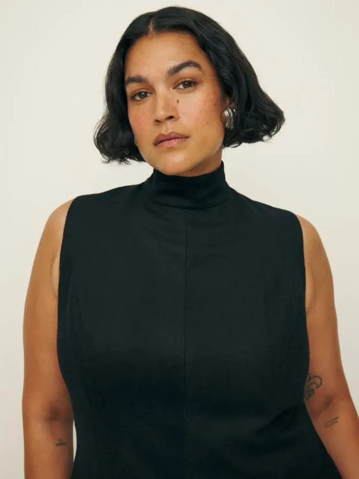 Clothing The Reformation Sutton Top Es Black